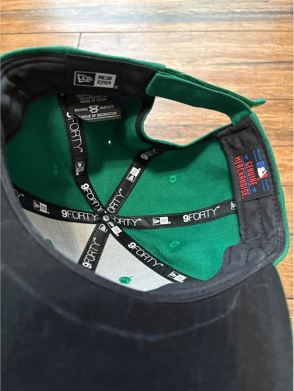 New Era 9FORTY Oakland Athletics Green Adjustable Strapback Baseball Cap Hat - Picture 8 of 8